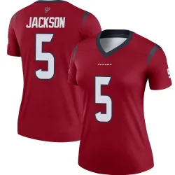 Houston Texans Women's Legend Red Jersey (5 Kearis Jackson)