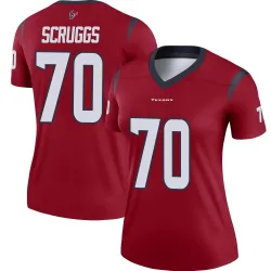 Houston Texans Women's Legend Red Jersey (70 Juice Scruggs)