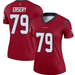 Houston Texans Women's Legend Red Jersey (79 Aireontae Ersery)