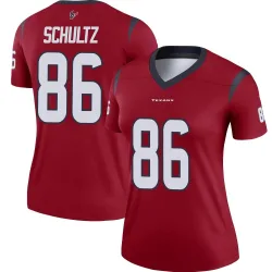 Houston Texans Women's Legend Red Jersey (86 Dalton Schultz)