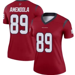 Houston Texans Women's Legend Red Jersey (89 Danny Amendola)