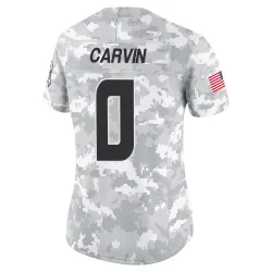 Houston Texans Women's Limited Arctic Camo 2024 Salute to Service Jersey (0 Jerome Carvin)