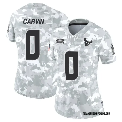 Houston Texans Women's Limited Arctic Camo 2024 Salute to Service Jersey (0 Jerome Carvin)