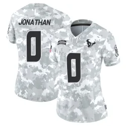 Houston Texans Women's Limited Arctic Camo 2024 Salute to Service Jersey (0 Kingsley Jonathan)
