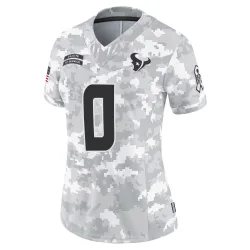 Houston Texans Women's Limited Arctic Camo 2024 Salute to Service Jersey (0 Kingsley Jonathan)