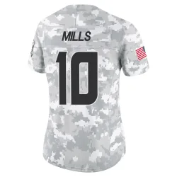 Houston Texans Women's Limited Arctic Camo 2024 Salute to Service Jersey (10 Davis Mills)