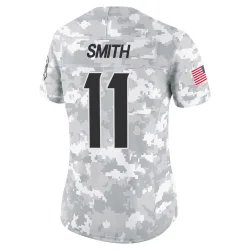 Houston Texans Women's Limited Arctic Camo 2024 Salute to Service Jersey (11 Tremon Smith)