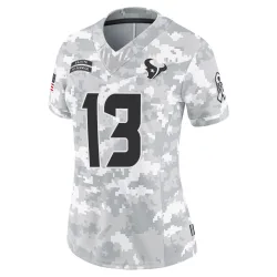 Houston Texans Women's Limited Arctic Camo 2024 Salute to Service Jersey (13 Braxton Miller)