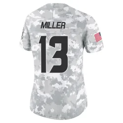 Houston Texans Women's Limited Arctic Camo 2024 Salute to Service Jersey (13 Braxton Miller)
