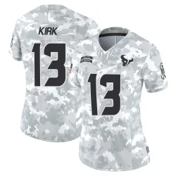 Houston Texans Women's Limited Arctic Camo 2024 Salute to Service Jersey (13 Christian Kirk)