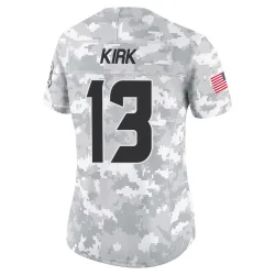 Houston Texans Women's Limited Arctic Camo 2024 Salute to Service Jersey (13 Christian Kirk)