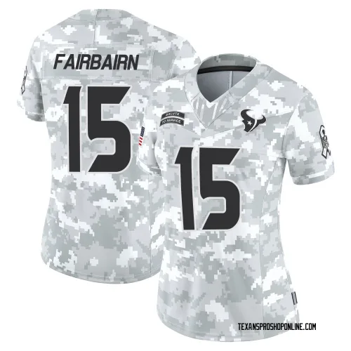 Houston Texans Women's Limited Arctic Camo 2024 Salute to Service Jersey (15 Ka'imi Fairbairn)