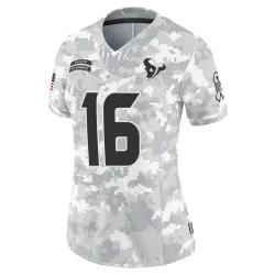 Houston Texans Women's Limited Arctic Camo 2024 Salute to Service Jersey (16 Kedon Slovis)