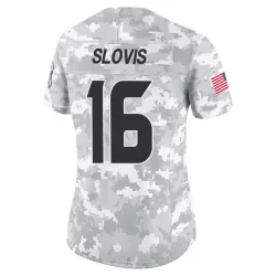 Houston Texans Women's Limited Arctic Camo 2024 Salute to Service Jersey (16 Kedon Slovis)