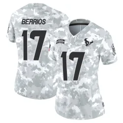 Houston Texans Women's Limited Arctic Camo 2024 Salute to Service Jersey (17 Braxton Berrios)