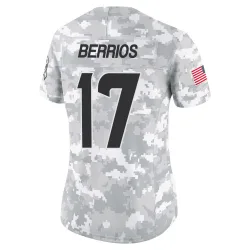 Houston Texans Women's Limited Arctic Camo 2024 Salute to Service Jersey (17 Braxton Berrios)