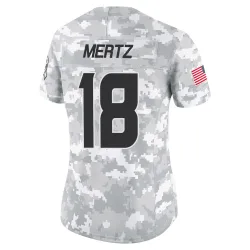 Houston Texans Women's Limited Arctic Camo 2024 Salute to Service Jersey (18 Graham Mertz)