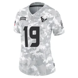 Houston Texans Women's Limited Arctic Camo 2024 Salute to Service Jersey (19 Xavier Hutchinson)
