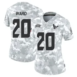 Houston Texans Women's Limited Arctic Camo 2024 Salute to Service Jersey (20 Jimmie Ward)