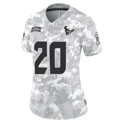 Houston Texans Women's Limited Arctic Camo 2024 Salute to Service Jersey (20 Jimmie Ward)