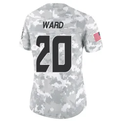 Houston Texans Women's Limited Arctic Camo 2024 Salute to Service Jersey (20 Jimmie Ward)