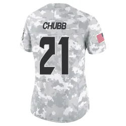 Houston Texans Women's Limited Arctic Camo 2024 Salute to Service Jersey (21 Nick Chubb)