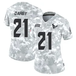 Houston Texans Women's Limited Arctic Camo 2024 Salute to Service Jersey (21 Ronald Darby)