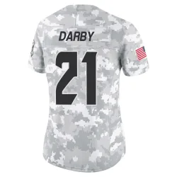 Houston Texans Women's Limited Arctic Camo 2024 Salute to Service Jersey (21 Ronald Darby)
