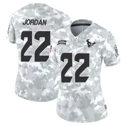Houston Texans Women's Limited Arctic Camo 2024 Salute to Service Jersey (22 Jawhar Jordan)