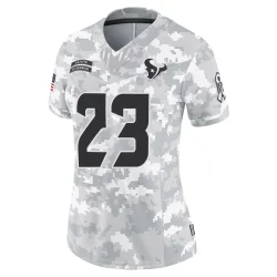 Houston Texans Women's Limited Arctic Camo 2024 Salute to Service Jersey (23 Arian Foster)