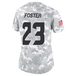 Houston Texans Women's Limited Arctic Camo 2024 Salute to Service Jersey (23 Arian Foster)