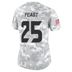 Houston Texans Women's Limited Arctic Camo 2024 Salute to Service Jersey (25 Russ Yeast)