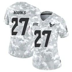 Houston Texans Women's Limited Arctic Camo 2024 Salute to Service Jersey (27 Woody Marks)