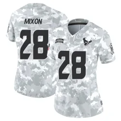 Houston Texans Women's Limited Arctic Camo 2024 Salute to Service Jersey (28 Joe Mixon)
