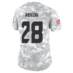 Houston Texans Women's Limited Arctic Camo 2024 Salute to Service Jersey (28 Joe Mixon)