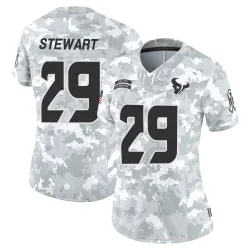 Houston Texans Women's Limited Arctic Camo 2024 Salute to Service Jersey (29 M.J. Stewart)