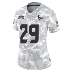 Houston Texans Women's Limited Arctic Camo 2024 Salute to Service Jersey (29 M.J. Stewart)