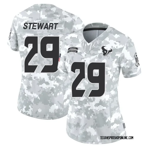 Houston Texans Women's Limited Arctic Camo 2024 Salute to Service Jersey (29 M.J. Stewart)