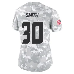 Houston Texans Women's Limited Arctic Camo 2024 Salute to Service Jersey (30 Jaylin Smith)