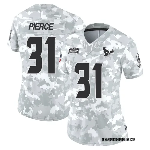 Houston Texans Women's Limited Arctic Camo 2024 Salute to Service Jersey (31 Dameon Pierce)