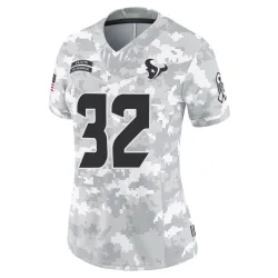 Houston Texans Women's Limited Arctic Camo 2024 Salute to Service Jersey (32 Ka'dar Hollman)