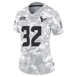 Houston Texans Women's Limited Arctic Camo 2024 Salute to Service Jersey (32 Nick Niemann)