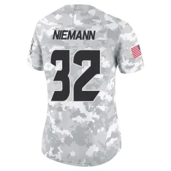 Houston Texans Women's Limited Arctic Camo 2024 Salute to Service Jersey (32 Nick Niemann)