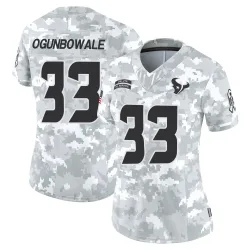 Houston Texans Women's Limited Arctic Camo 2024 Salute to Service Jersey (33 Dare Ogunbowale)