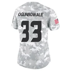 Houston Texans Women's Limited Arctic Camo 2024 Salute to Service Jersey (33 Dare Ogunbowale)