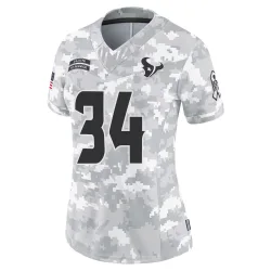 Houston Texans Women's Limited Arctic Camo 2024 Salute to Service Jersey (34 Jaylen Reed)