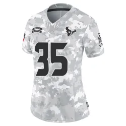 Houston Texans Women's Limited Arctic Camo 2024 Salute to Service Jersey (35 Jake Hansen)