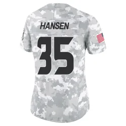 Houston Texans Women's Limited Arctic Camo 2024 Salute to Service Jersey (35 Jake Hansen)