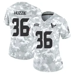 Houston Texans Women's Limited Arctic Camo 2024 Salute to Service Jersey (36 Alijah Huzzie)