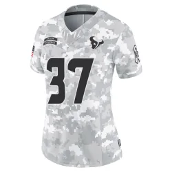 Houston Texans Women's Limited Arctic Camo 2024 Salute to Service Jersey (37 D'Angelo Ross)